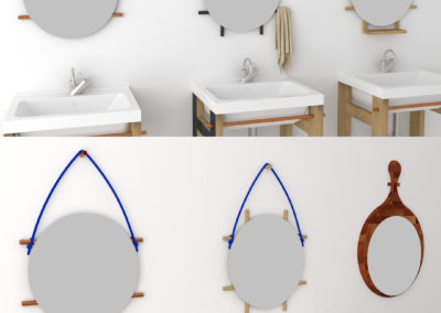 Ekologická koupelna na míru, designové zrcadla