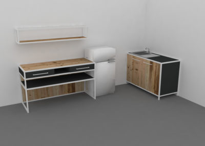 Paletky | recyklovaný nábytek z palet | Mobilní Kuchyň Web 1200 7 | nábytek na míru